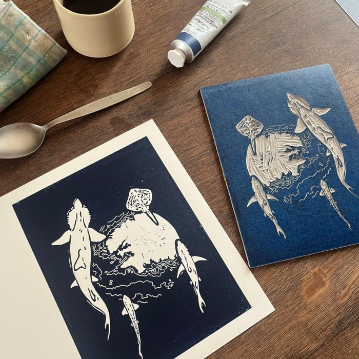 APECS Une magnifique linogravure arrive dans notre boutique en ligne !