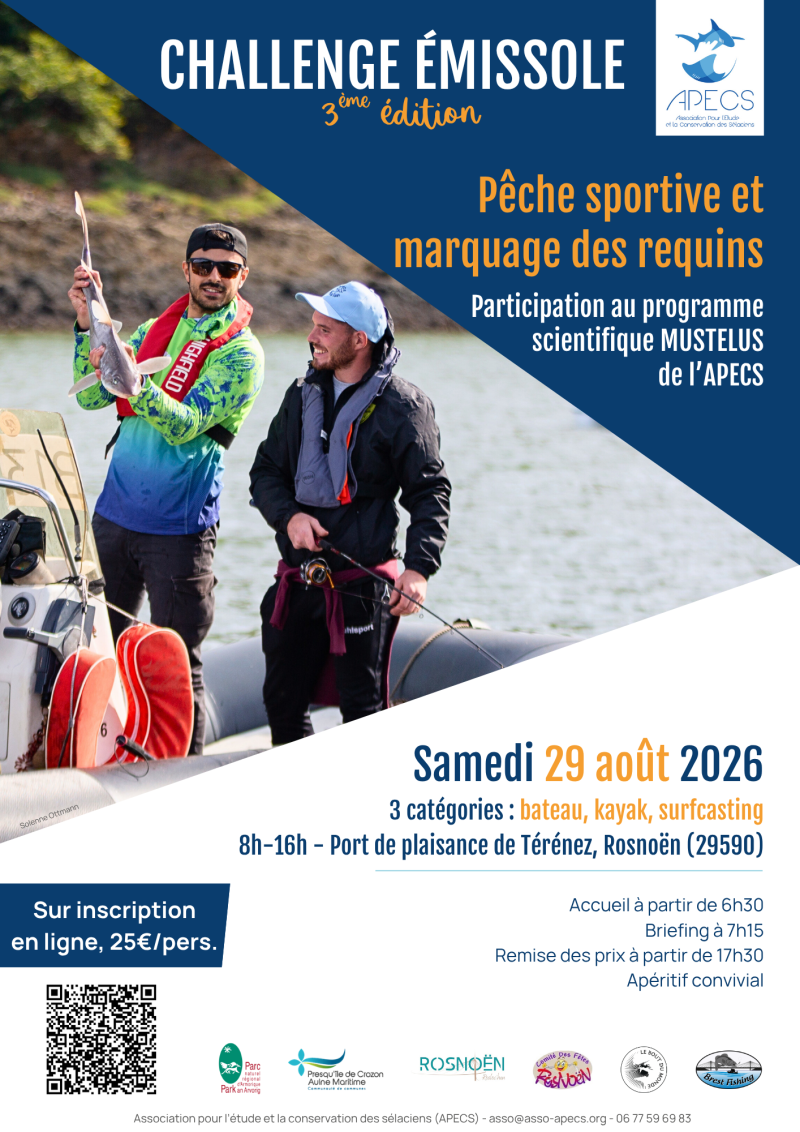 APECS 3ème édition du Challenge émissole – 29 août 2026. Annulation à cause des conditions météo