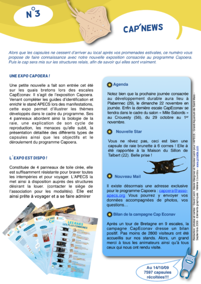 Cap&rsquo;news n°3