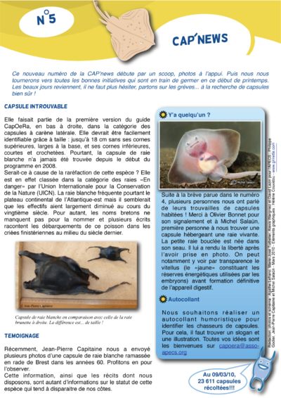 Cap&rsquo;news n°5