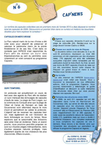Cap&rsquo;news n°6