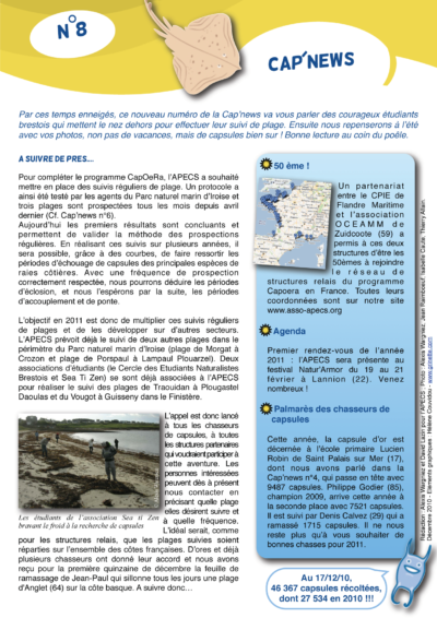 Cap&rsquo;news n°8