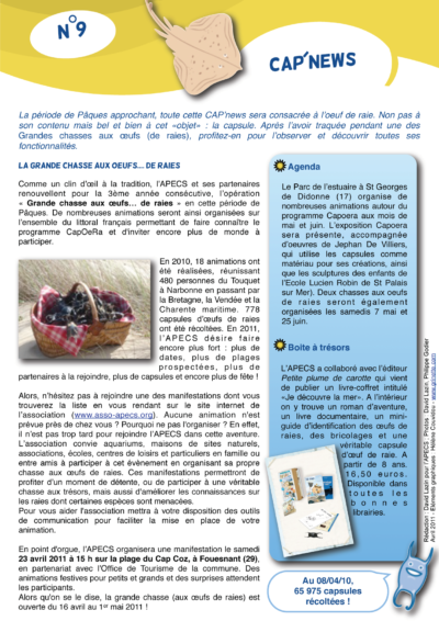 Cap&rsquo;news n°9