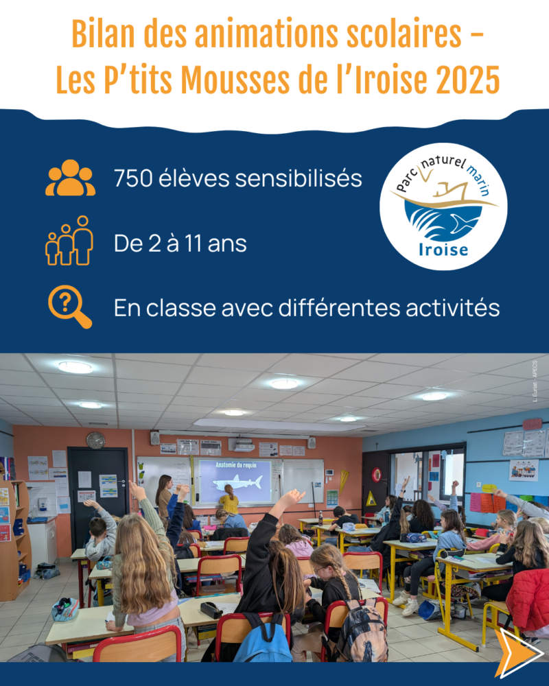 APECS Bilan des animations scolaires avec le Parc naturel marin d&rsquo;Iroise